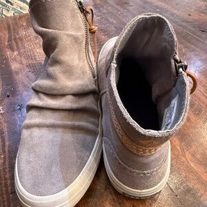 Sperry Taupe Suede Slip-On Ankle Sneakers